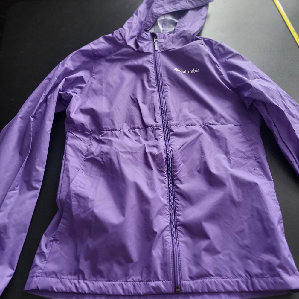 Girls Columbia Rain Coat Size Large Like New